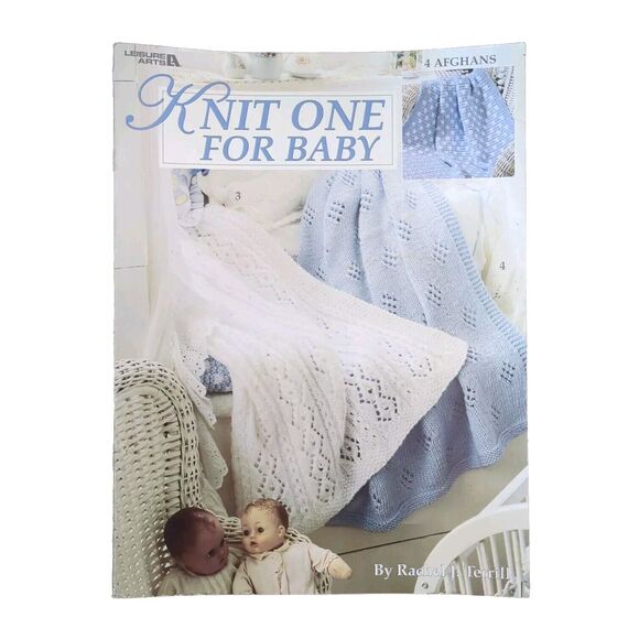Knit One For Baby 4 Knitting Patterns Projects Crafts By Leisure Arts #2687 - Picture 1 of 2